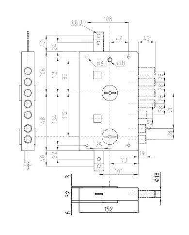 DIERRE SERRATURA BLINDATI DM E70 DX ART 7191