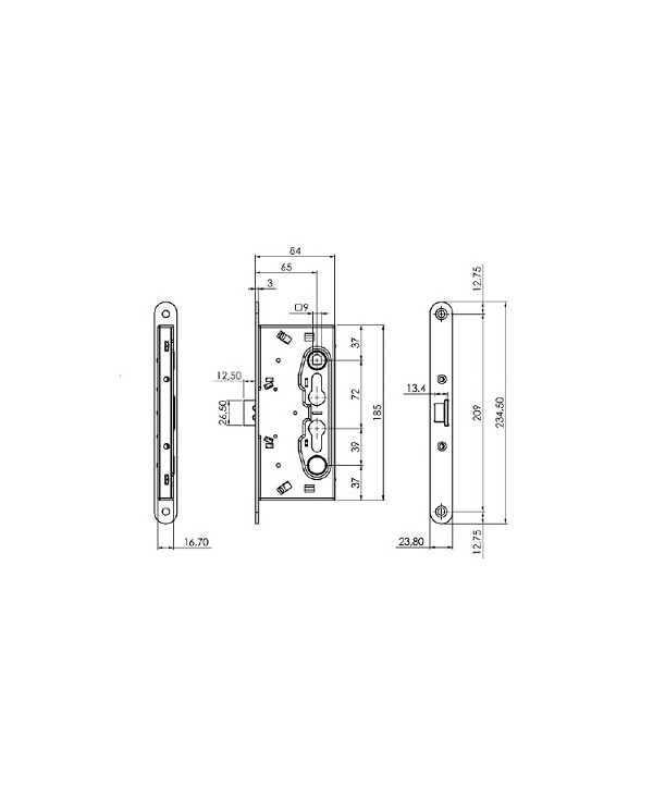 ISEO ELETTROSERRATURA ANTIPANICO DIN SX E65