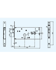YALE ELTERROSERRATURA FASCIA ALTA CIL SAG E70 FR16