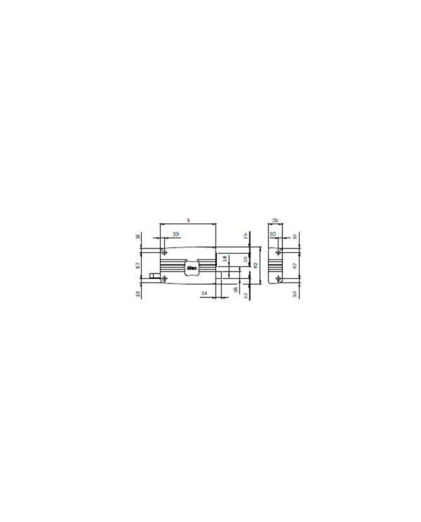 ISEO SERRATURA CIL STACCATO E60 DX ART 401603
