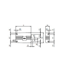 ISEO SERRATURA CIL STACCATO E60 DX ART 401603