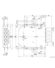 MOTTURA SERRATURA Q/MANIGLIA DM DX ART 50555