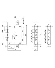 CIPIERRE SERRATURA BLINDATI E70 CIL INT 37