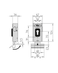 VIRO ELETTROSERRATURA APPLICARE V06 DX ART 1.7918