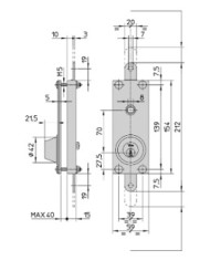 VIRO SERRATURA CORAZZATA PER PORTE BASCULANTI