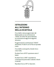 LUCCHETTO ARCO COMBINAZIONE ILSA TSA 4C ARCO