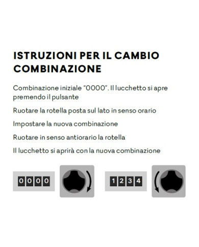ILSA LUCCHETTO PIEGHEVOLE COMBINAZIONE CX3876