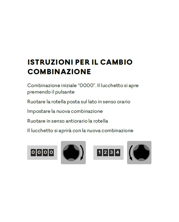 ILSA LUCCHETTO PIEGHEVOLE COMBINAZIONE CX3876