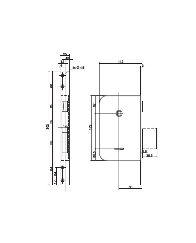 CR SERRATURA INFILARE DM ART 5000