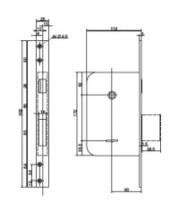 CR SERRATURA INFILARE DM ART 5000