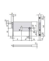 CISA ELETTROSERRATURA FASCIA ENT 80 ART 1435080