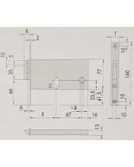 CISA ELETTROSERRATURA FASCIA ENT 70 ART 1445270