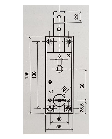 POTENT SERRATURA BASCULANTI DM ART 1640 KA