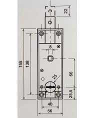 POTENT SERRATURA BASCULANTI DM ART 1640 KA