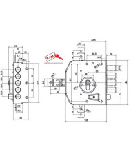 POTENT SERRATURA QUINTUPLA SX CIL ART 581CE