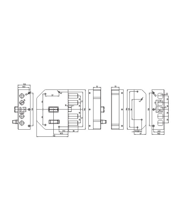 CR SERRATURA APPLICARE DM DX LATERALE ART 20501N