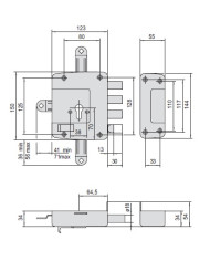 CISA SERRATURA QUINTUPLA DX DOPPIA MAPPA ART 56172