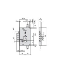 CISA SERRATURA BLINDATI CIL E64 I28 ART 5651548