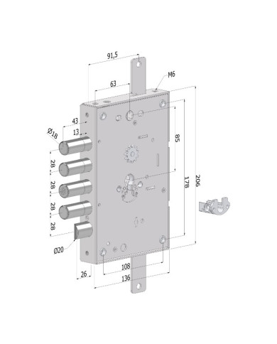 SECUREMME SERRATURA CIL BLINDATO REV ART 2651SCR