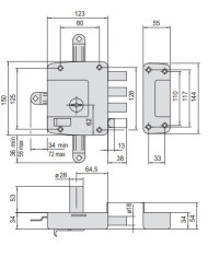 CISA SERRATURA QUINTUPLA SX DOPPIA MAPPA ART 57177