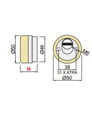 DISEC PROTEZIONE MAGNETICA CIL CS ART MR500F