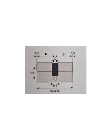 ABUS CILINDRO XELUS 3535 FRIZIONATO 3+1 CANTIERE