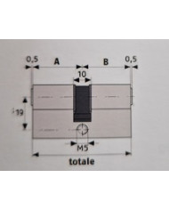 ABUS CILINDRO XELUS 4550 FRIZIONATO 3+1 CANTIERE