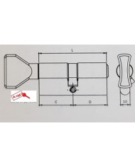 ISEO CILINDRO POMOLO R6 NK 885940609