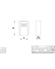 IBFM CASSETTA PORTACHIAVI PER B&B ART 3300P
