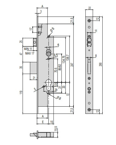 CISA SERRATURA MULTITOP RC ENT 25 ART 49225