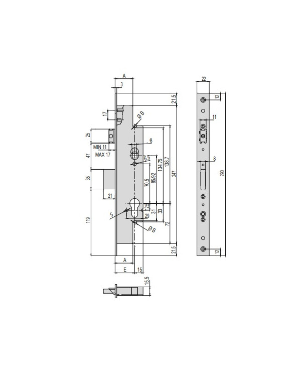 CISA SERRATURA MULTITOP RC ENT 25 ART 49225