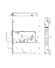 MOTTURA SERRATURA FASCIA E70 CIL ART 48912
