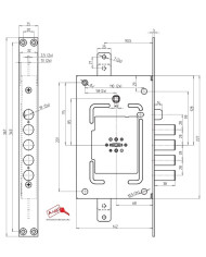 CR SERRATURA INFILARE DM ART 2650-01 INT 28