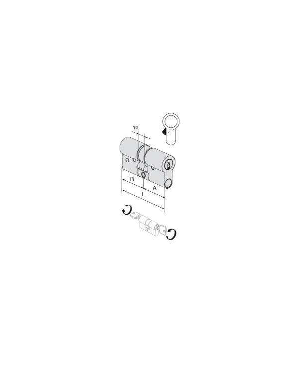 CISA CILINDRO RS5 40-50 FRIZIONATO