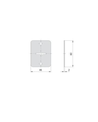 CISA BORCHIA IN ACCIAIO ZINCATO PER DM 60X46