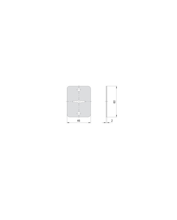 CISA BORCHIA IN ACCIAIO ZINCATO PER DM 60X46