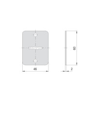 CISA BORCHIA IN ACCIAIO ZINCATO PER DM 60X46