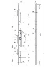 ISEO SERRATURA PERFORMA MULTIPUNTO ENT 25