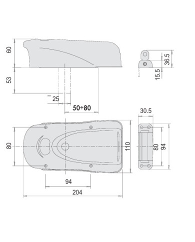 CISA ELETTROSERRATURA APPLICARE NK ART 1A731.00
