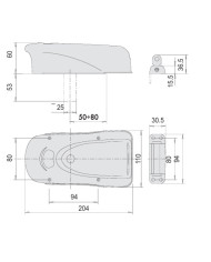 CISA ELETTROSERRATURA APPLICARE NK ART 1A731.00