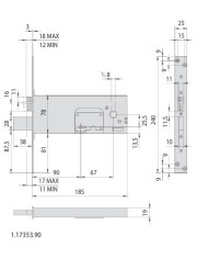 CISA ELETTROSERRATURA LATERALE FASCIA ENT 90
