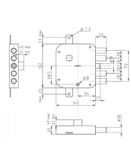 DIERRE SERRATURA APPLICARE DM DX E65 I28