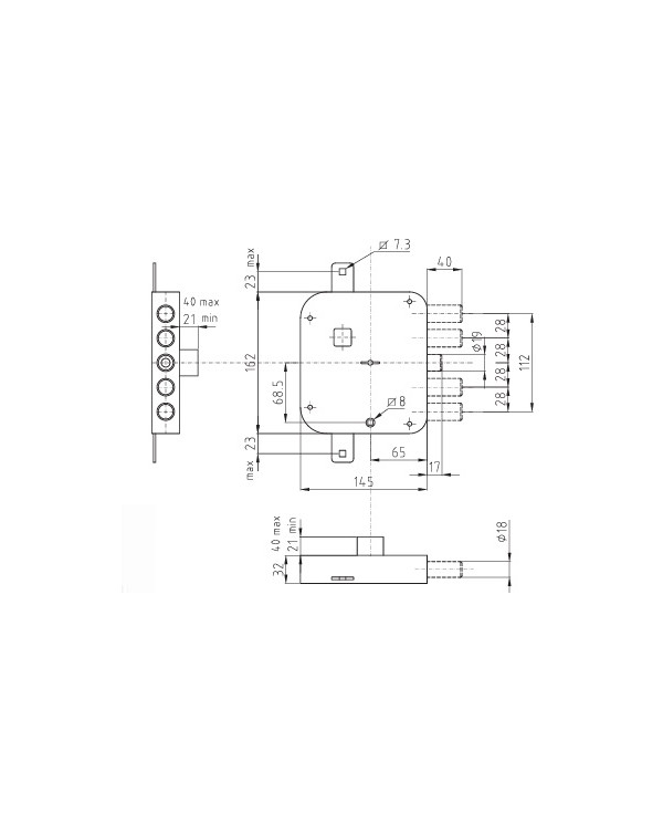 DIERRE SERRATURA APPLICARE DM SX E65 I28