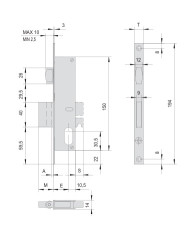 CISA SERRATURA INFILARE E15 FR16 ART 44230.15