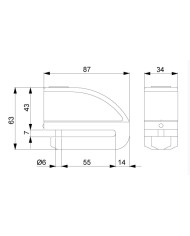 VIRO BLOCCA DISCO SONORO ESTOP G/N ART 192