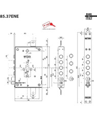 MOTTURA ELETTROSERRATURA BLINDATI CIL E63 I28