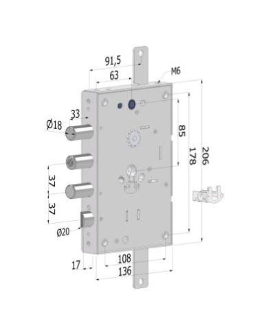 SECUREMME SERRATURA CIL BLINDATO REV ART 2651SCR