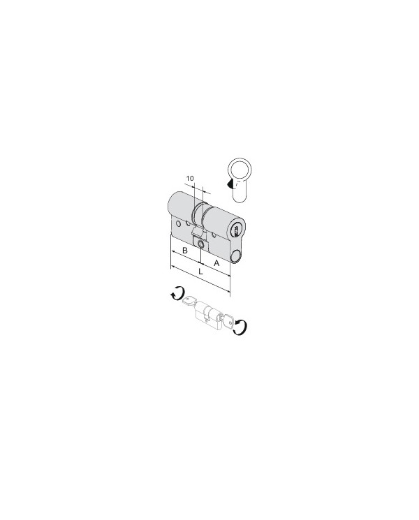 CISA CILINDRO RS5 35-50 FRIZIONATO