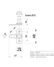 IBFM CHIUSURA A TAVELLINO QUADRO PER SPORTELLI