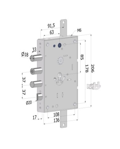 SECUREMME SERRATURA CIL BLINDATO REV ART 2651SCR